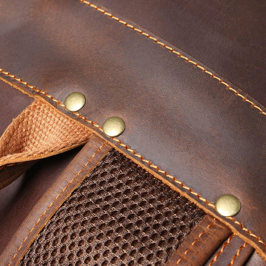 Brown Leather Rucksack | ÅRE