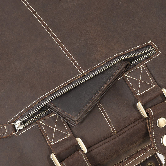 Leather Messenger Bag | MANOA