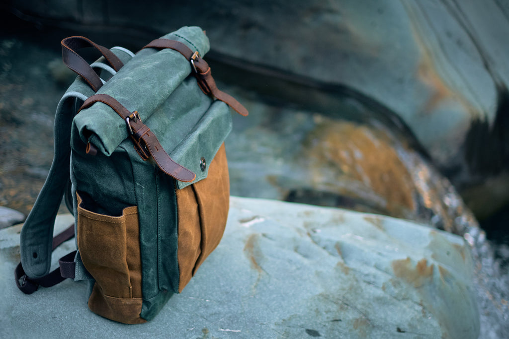 Waxed Canvas Roll Top Backpack | LUND