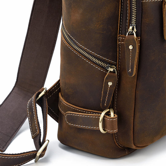 Leather Rucksack Backpack | NOVOA