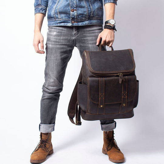 Leather Work Backpack | ROYA