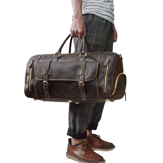 Men's Leather Weekend Bag | MANAGUA