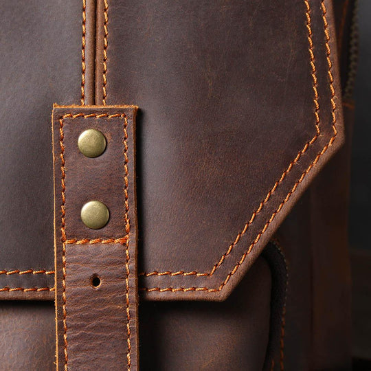 Brown Leather Rucksack | ÅRE