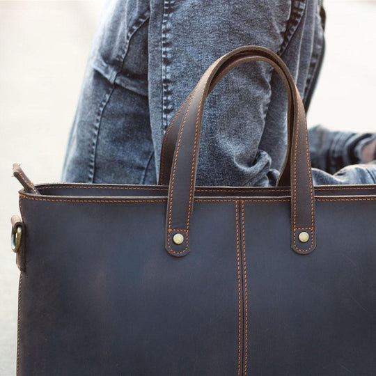 Brown Leather Tote Bag | AIKA