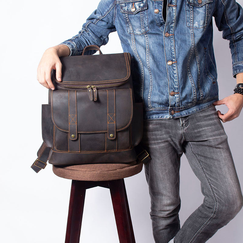 Leather Work Backpack | ROYA