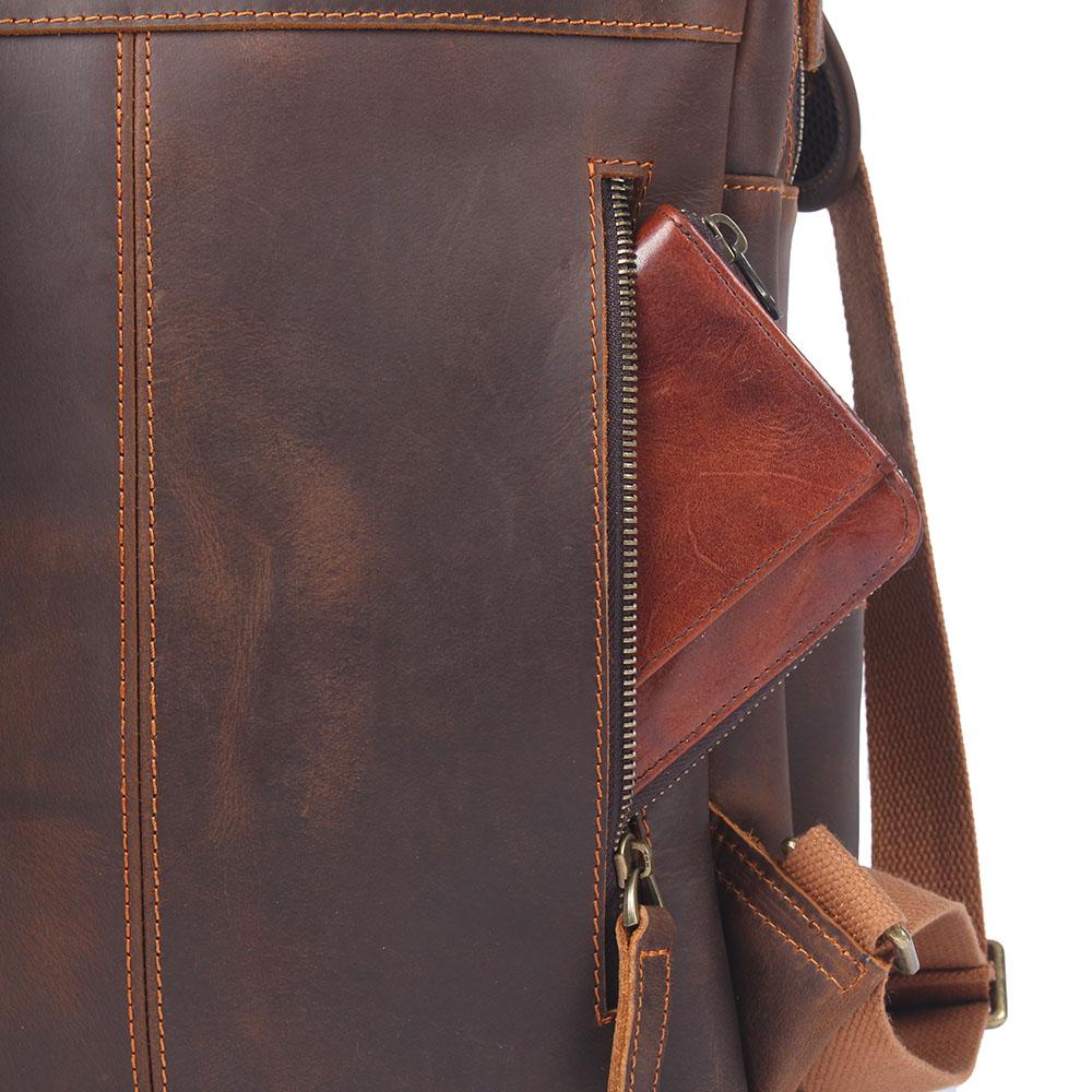 Brown Leather Rucksack | ÅRE