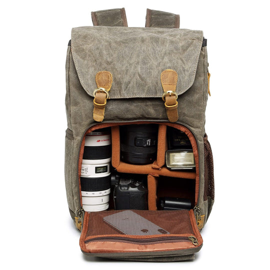 Waterproof Canvas Camera Backpack | YELLOWSTONE