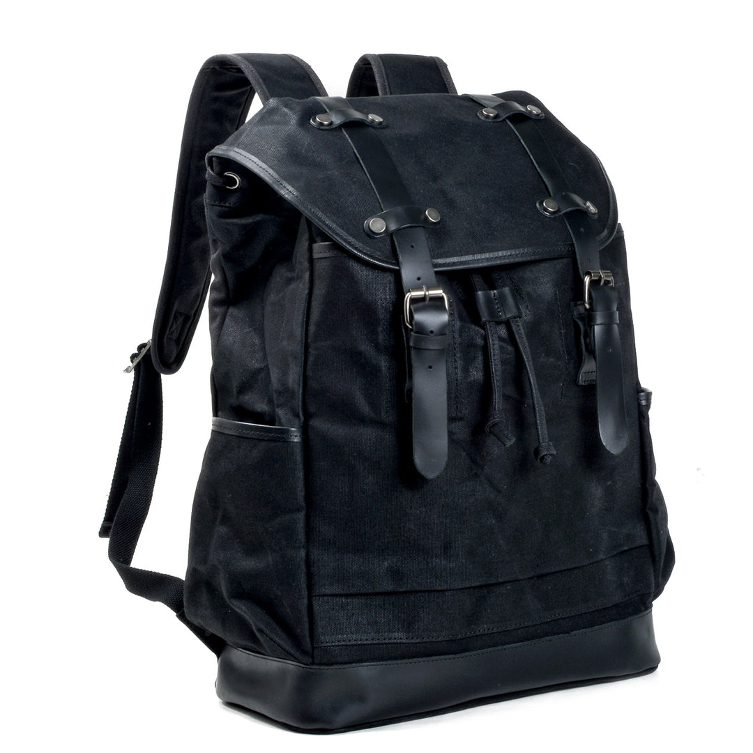 Black Canvas Backpack | GENEVA