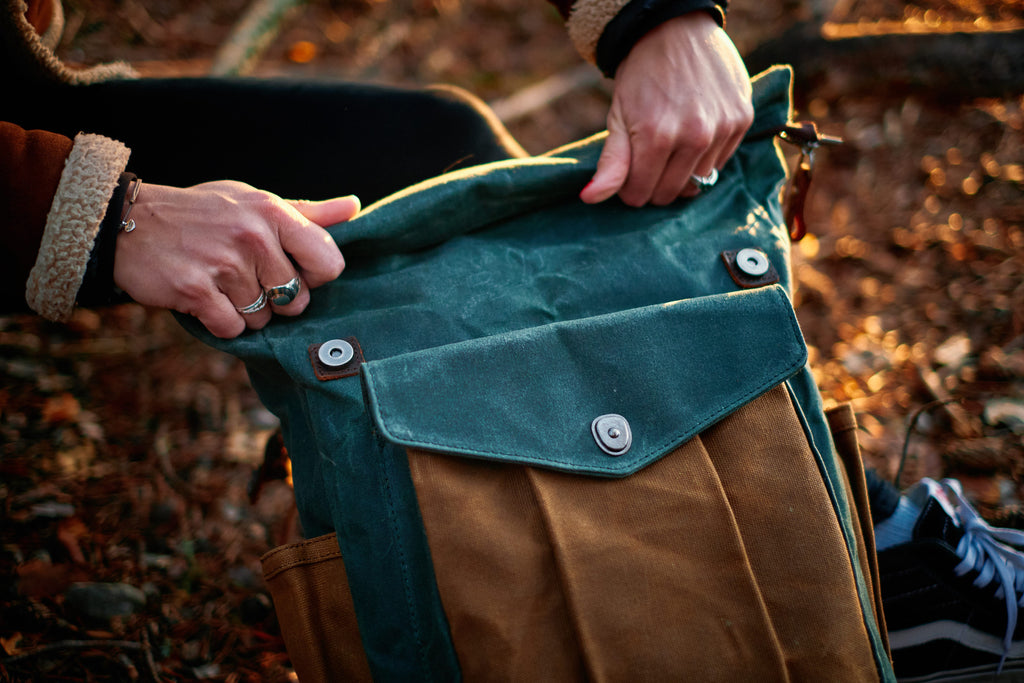 Waxed Canvas Roll Top Backpack | LUND