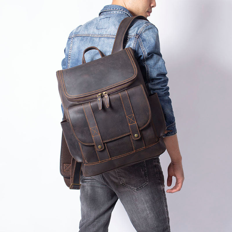 Leather Work Backpack | ROYA