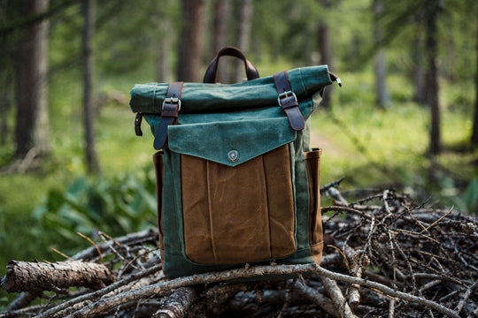 Waxed Canvas Roll Top Backpack | LUND