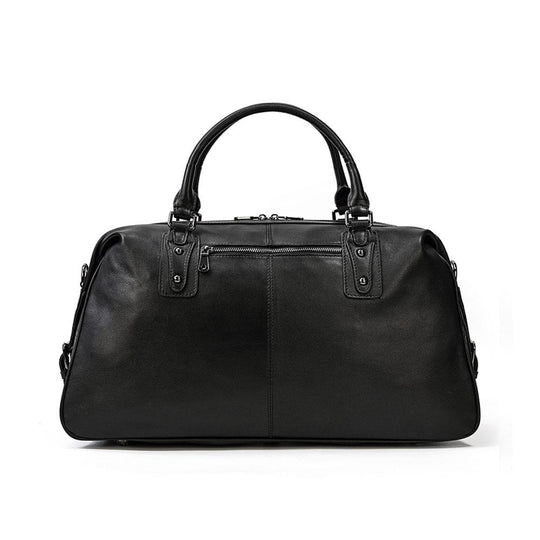 Black Leather Holdall | MONTERREY