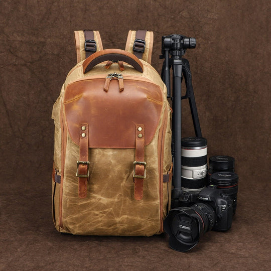 Vintage Canvas Camera Backpack | JOTUNHEIMEN