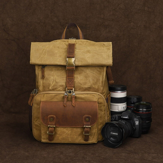 Vintage Style Camera Backpack | KILIMANDJARO