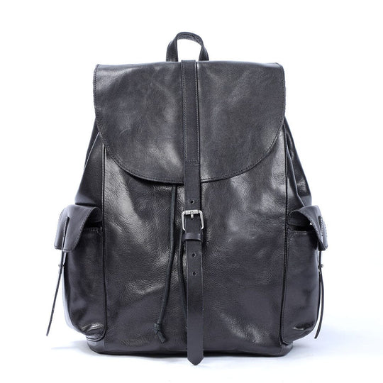 Small Black Leather Backpack | WALTER