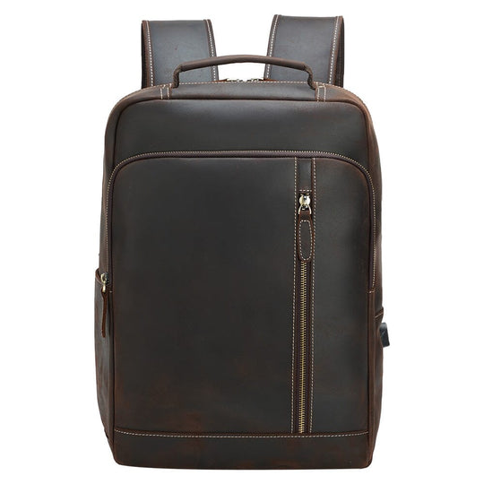 Crazy Horse Leather Backpack | EVEREST