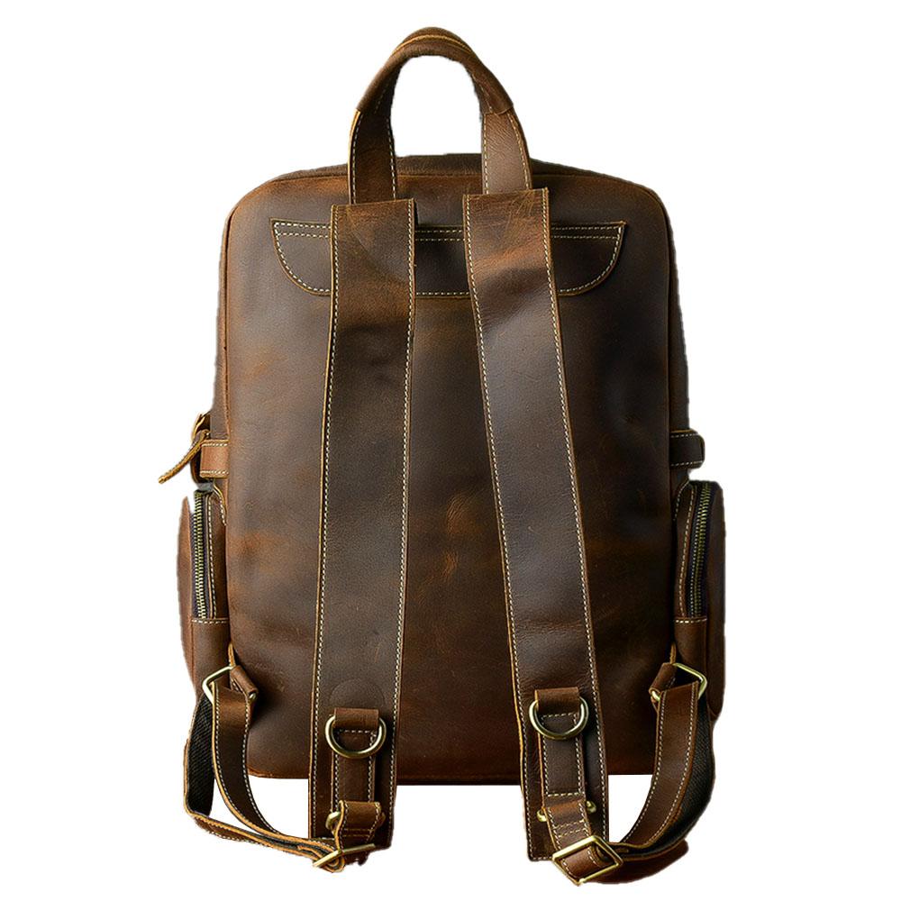 Brown Leather Backpack | ÜRSUS