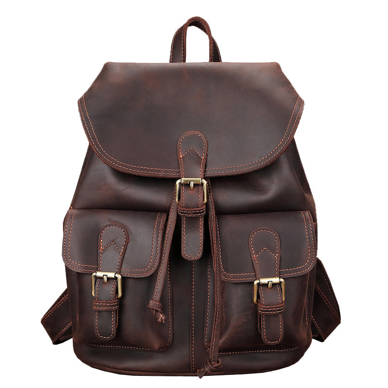 Leather Satchel Backpack | OKLA