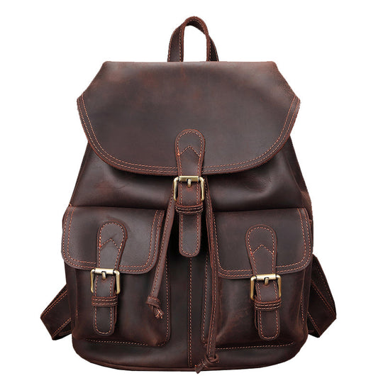 Leather Satchel Backpack | OKLA