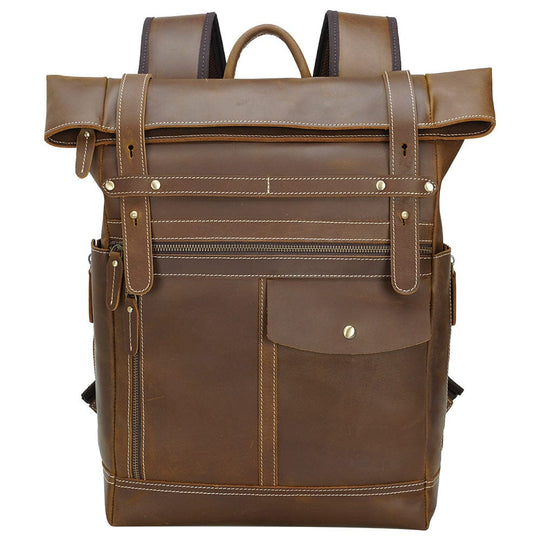 Leather Laptop Bookbag | VINSON