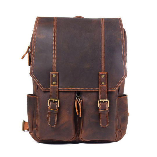 Brown Leather Rucksack | ÅRE