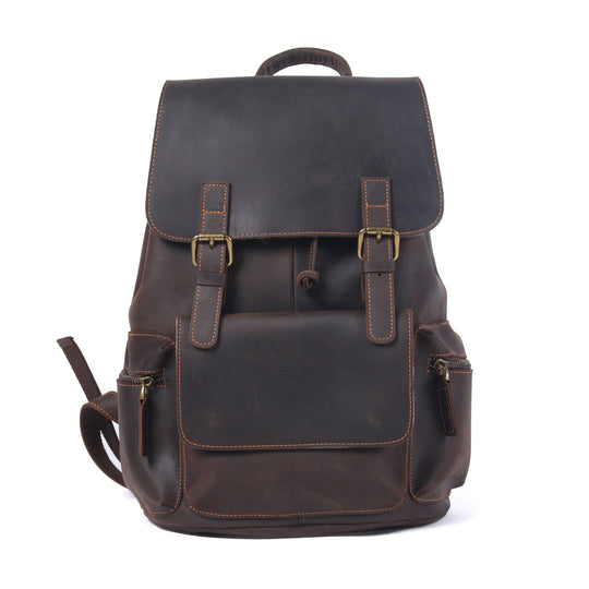 Leather Drawstring Backpack | DASHAN