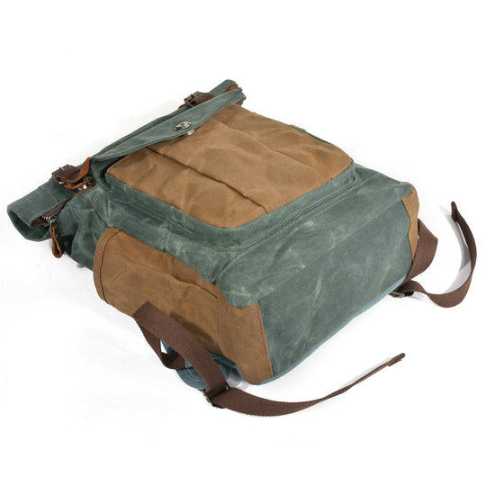 Waxed Canvas Roll Top Backpack | LUND