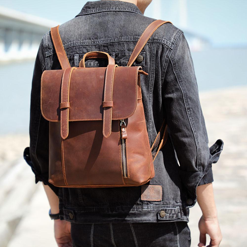 Small Leather Rucksack | ITHYA