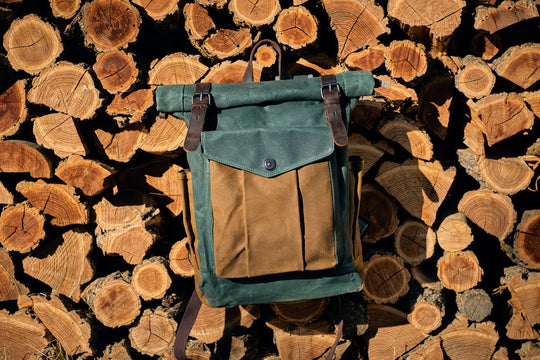 Waxed Canvas Roll Top Backpack | LUND