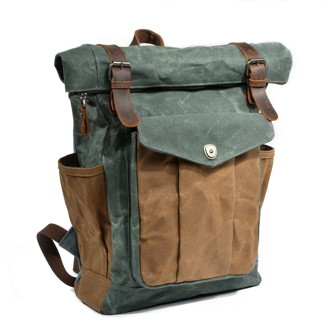 Waxed Canvas Roll Top Backpack | LUND