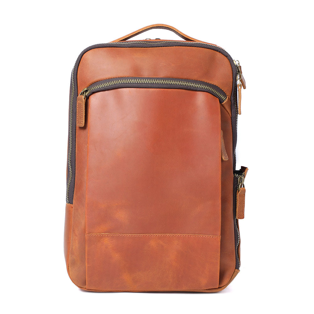 Leather Laptop Rucksack | ROSKA