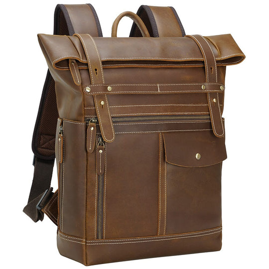 Leather Laptop Bookbag | VINSON