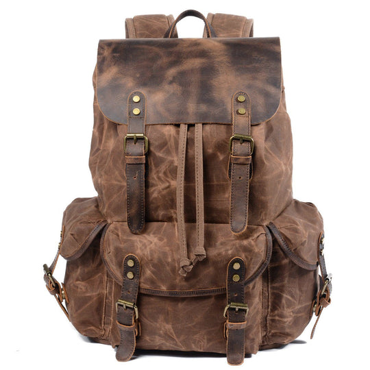 Canvas Leather Backpack | MALMÖ