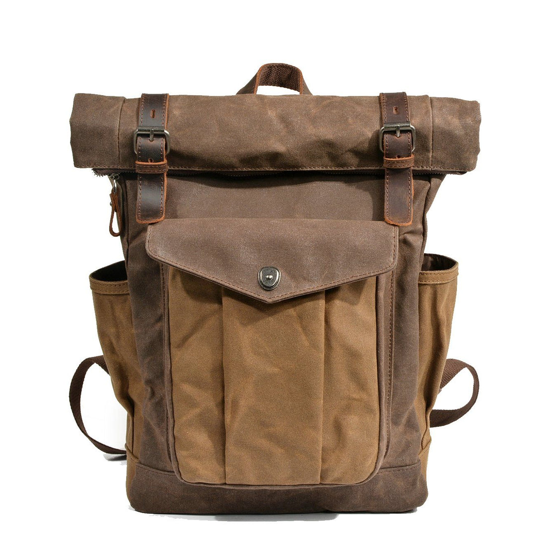 Waxed Canvas Roll Top Backpack | LUND