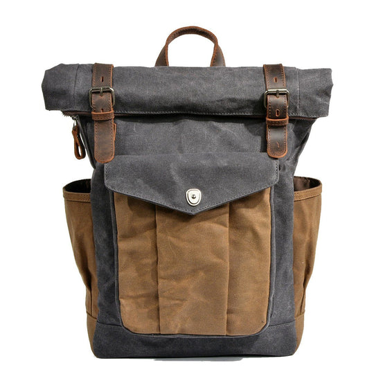 Waxed Canvas Roll Top Backpack | LUND