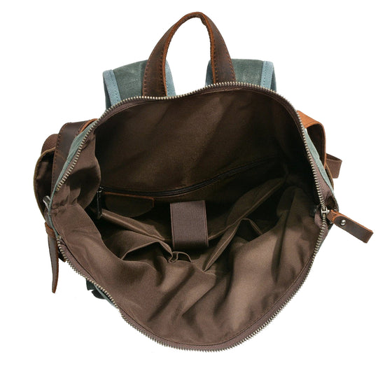 Waxed Canvas Roll Top Backpack | LUND