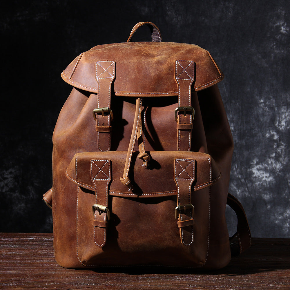 Leather Knapsack | KALINKA