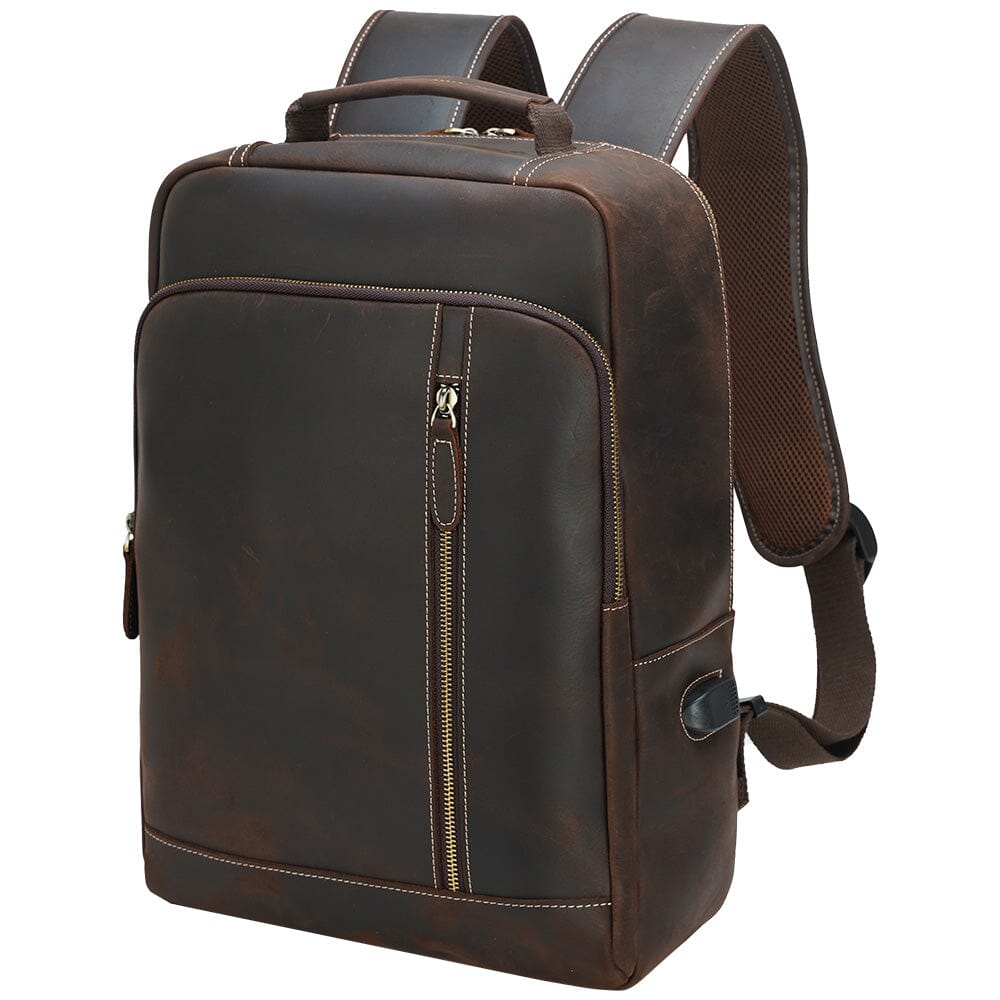 Crazy Horse Leather Backpack | EVEREST