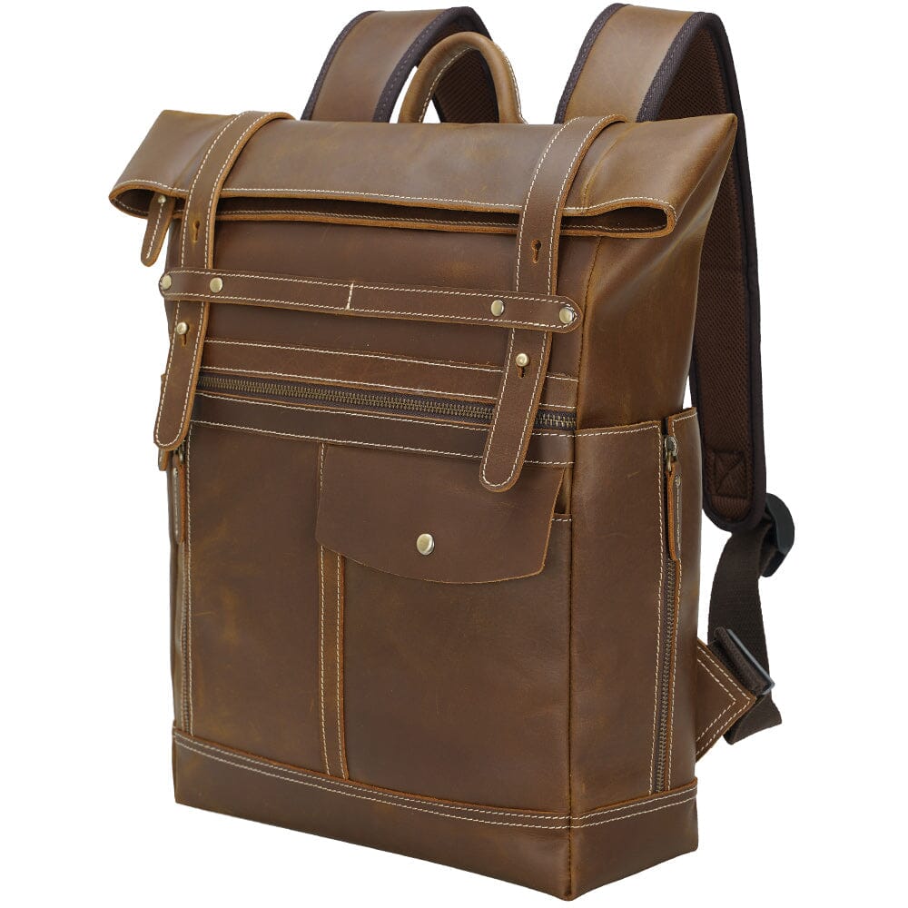 Leather Laptop Bookbag | VINSON