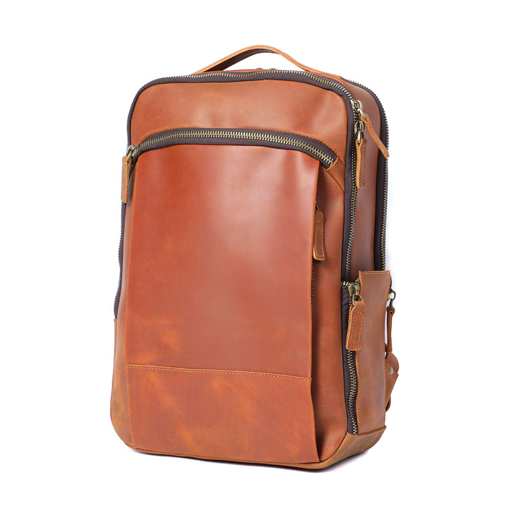 Leather Laptop Rucksack | ROSKA