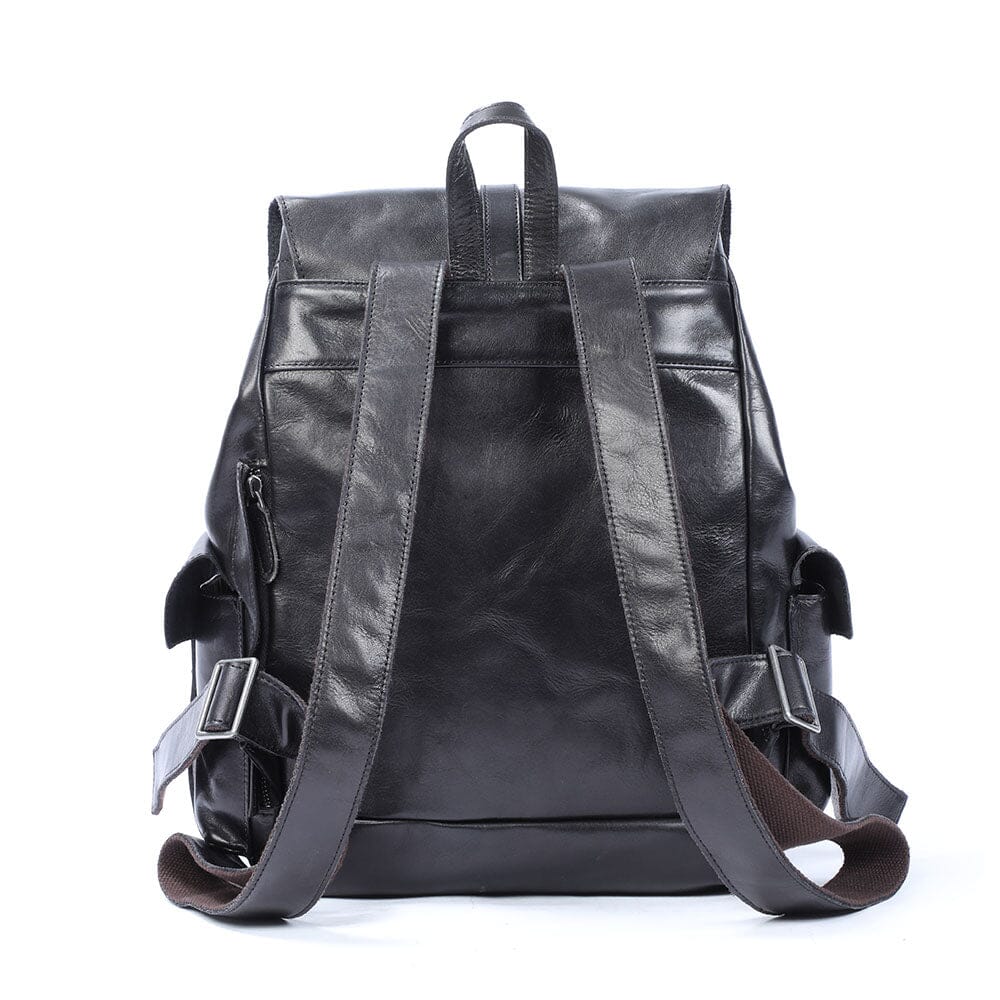 Small Black Leather Backpack | WALTER