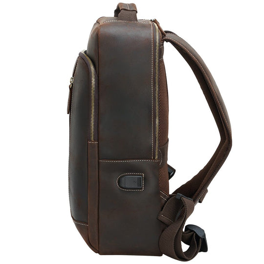 Crazy Horse Leather Backpack | EVEREST