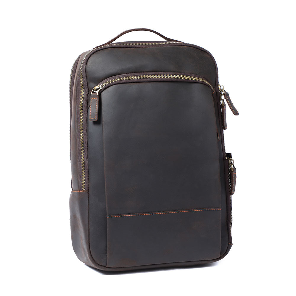 Leather Laptop Rucksack | ROSKA