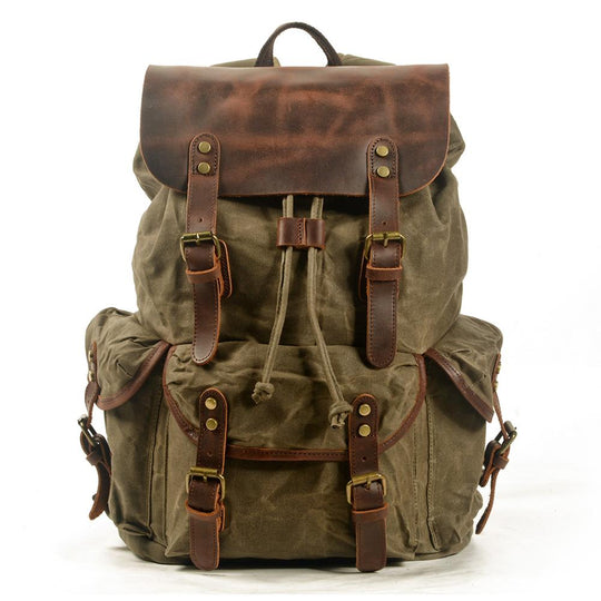 Canvas Leather Backpack | MALMÖ