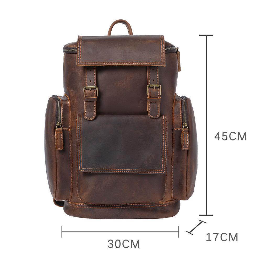 Leather Laptop Backpack | HORE