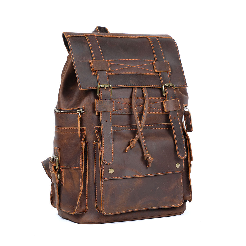 Leather Backpack Brown | KYLO