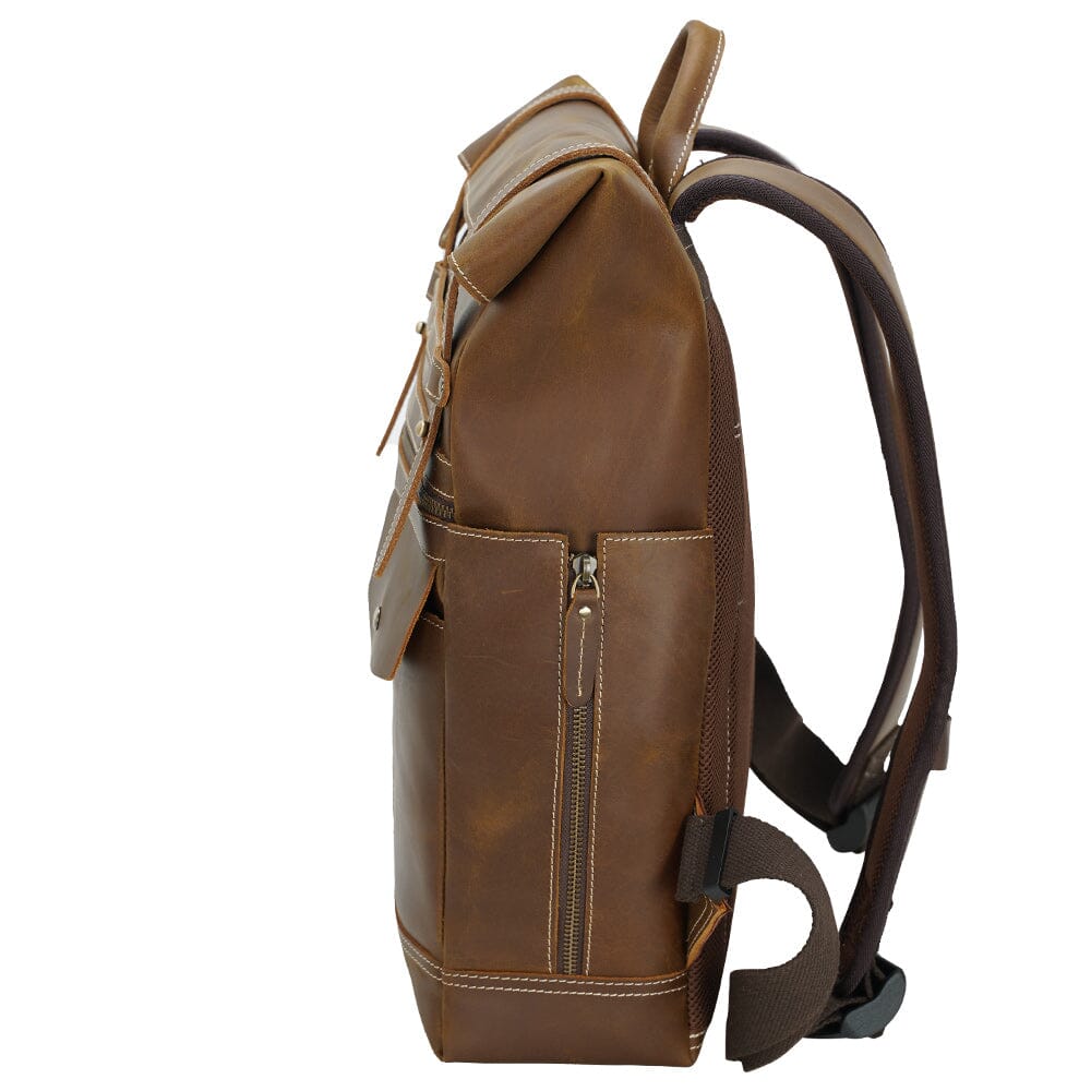 Leather Laptop Bookbag | VINSON