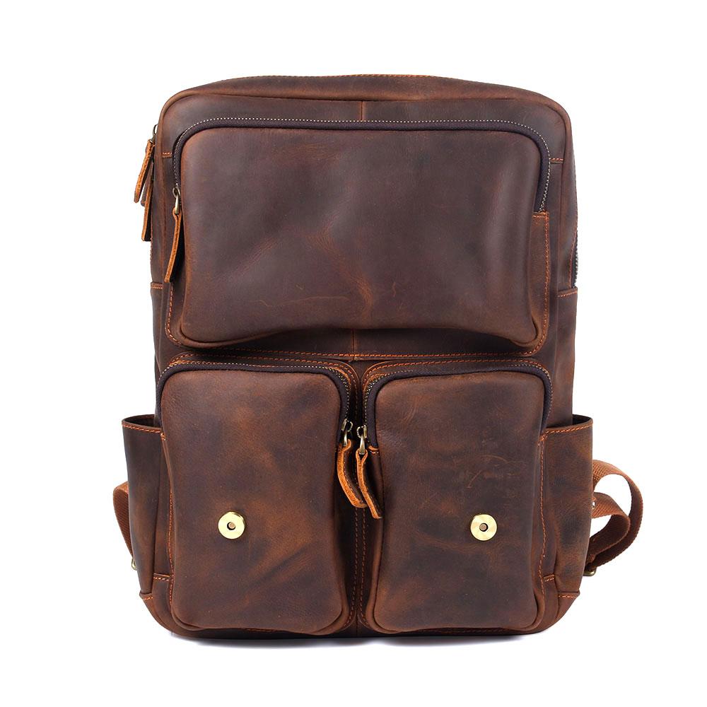 Brown Leather Rucksack | ÅRE